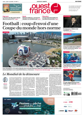 Cover of Ouest France (Mayenne)