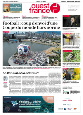 Cover of Ouest France (Nantes Nord-Loire - Ancenis)