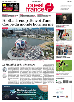 Cover of Ouest France (Pontivy)