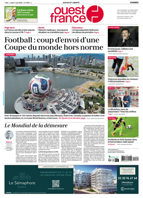 Cover of Ouest France (Vannes)