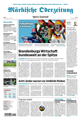 Cover of Markische Oderzeitung Erkner