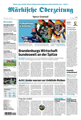 Cover of Markische Oderzeitung Spree-Journal