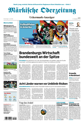 Cover of Markische Oderzeitung Uckermarkanzeiger