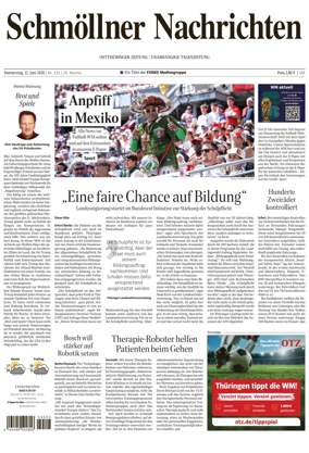 Cover of Ostthuringer Zeitung (Schmolln)