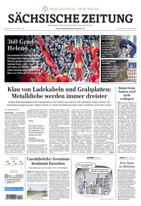 Cover of Sachsische Zeitung (Dresden)