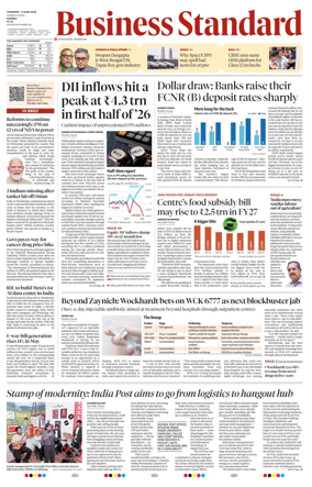 Cover of Business Standard