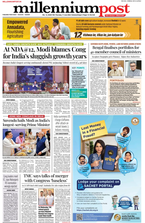 Cover of Millennium Post (Kolkata)