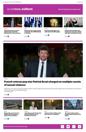 Cover of Euronews Culture and Sport Compiled Edition