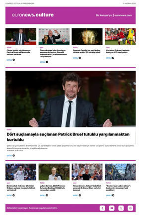 Cover of Euronews Culture and Sport (Turkish) Compiled Edition