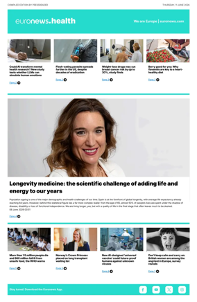 Cover of Euronews Health (English) Compiled Edition