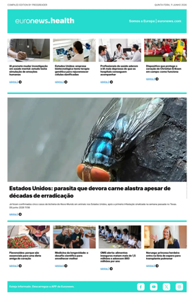 Cover of Euronews Health (Portuguese)