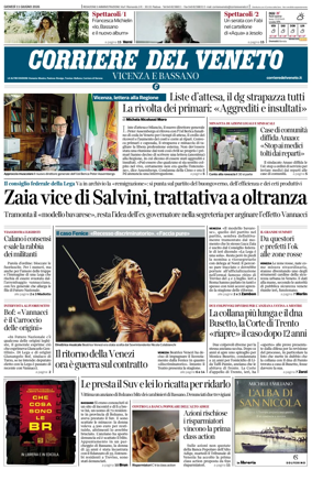 Cover of Corriere del Veneto (Vicenza e Bassano)