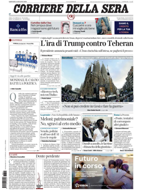 Cover of Corriere della Sera