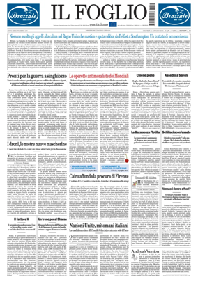 Cover of Il Foglio Quotidiano