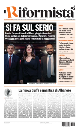 Cover of Il Riformista (Italy)