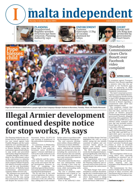 Cover of Malta Independent