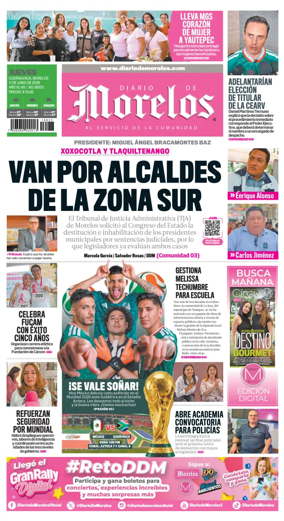 Cover of Diario de Morelos