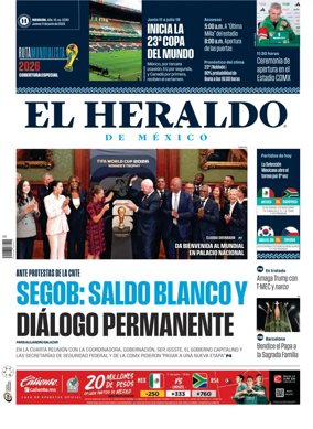 Cover of El Heraldo de Mexico