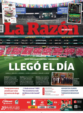 Cover of La Razon de Mexico