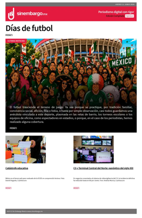 Cover of Sin Embargo Opinion