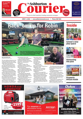 Cover of Ashburton Courier