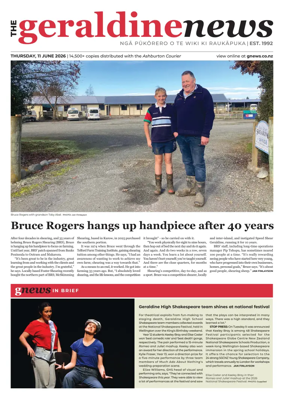 Cover of Geraldine News