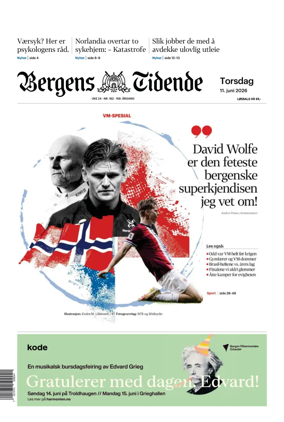Cover of Bergens Tidende