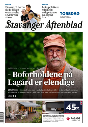 Cover of Stavanger Aftenblad
