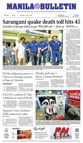 Cover of Manila Bulletin