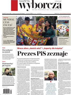 Cover of Gazeta Wyborcza Stoleczna