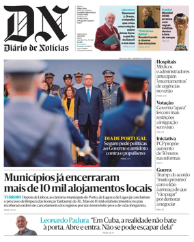 Cover of Diario de Noticias