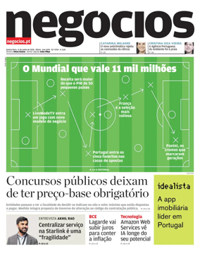 Cover of Jornal de Negocios