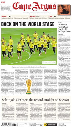 Cover of Cape Argus (PM Edition)