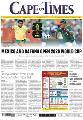 Cover of Cape Times