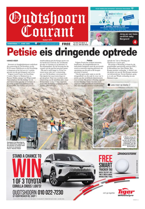 Cover of Oudtshoorn Courant