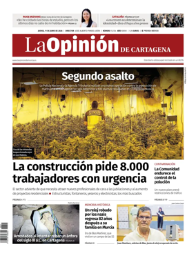 Cover of La Opinion de Murcia (Cartagena)