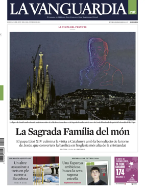 Cover of La Vanguardia (Catalonia - 1st edition)