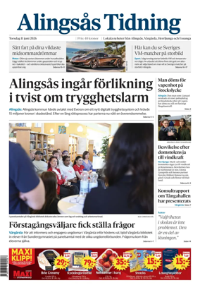 Cover of Alingsas Tidning