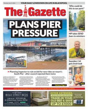 Cover of Blackpool Gazette