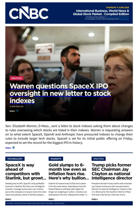 Cover of CNBC