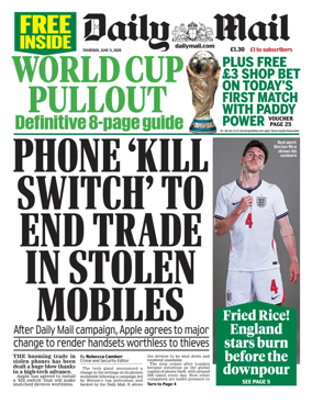 Cover of Daily Mail