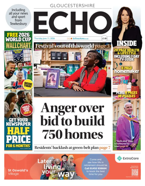 Cover of Gloucestershire Echo