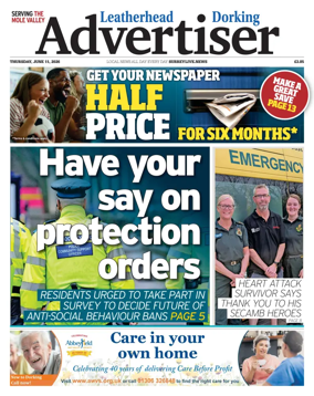 Cover of Leatherhead & Dorking Advertiser