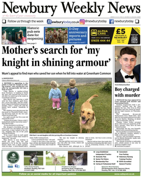 Cover of Newbury Weekly News
