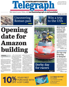 Cover of Northants Evening Telegraph