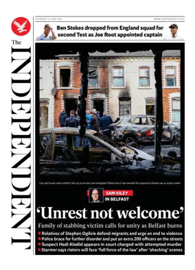 Cover of The Independent