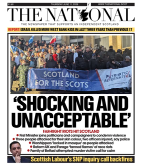 Cover of The National (Scotland)