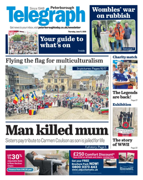 Cover of The Peterborough Evening Telegraph