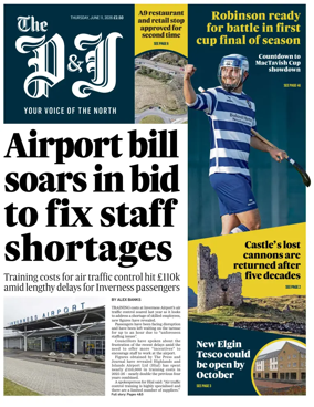 Cover of The Press and Journal (Inverness Highlands and Islands)