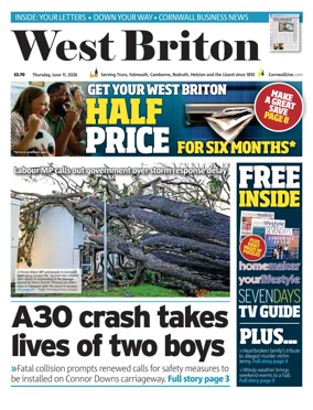 Cover of West Briton (Falmouth Penryn Helston The Lizard)